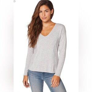 LULULEMON ATHLETICA Still Movement Long Sleeve Sweater Heathered Nimbus Grey 4